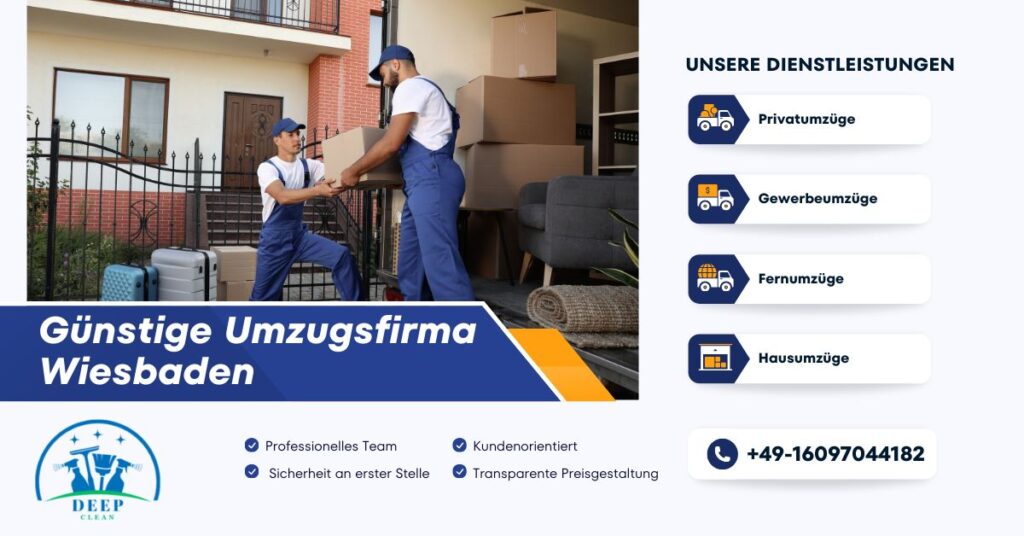 Günstige Umzugsfirma Wiesbaden - Schnell & Zuverlässig